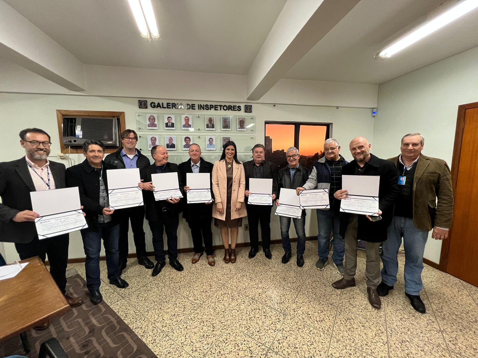 Inspetores homenageados